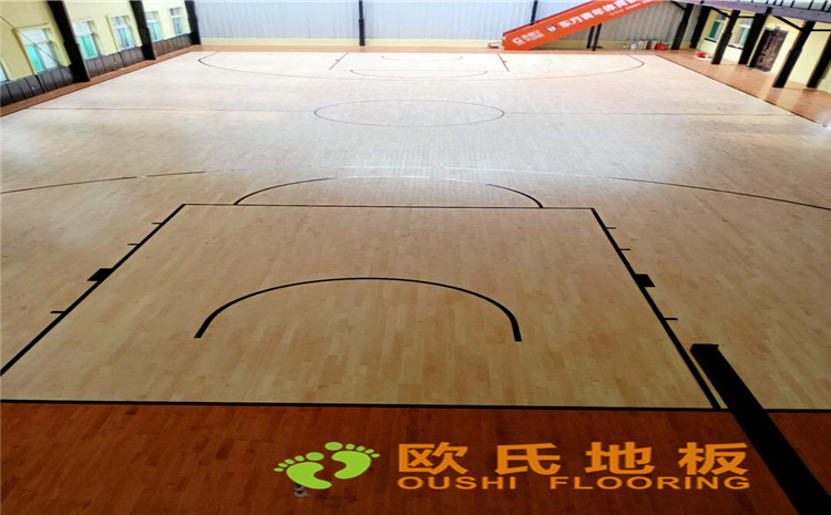 山西太原市小店區(qū)寇莊北街5-1號籃球館木地板案例—?dú)W氏運(yùn)動木地板廠家