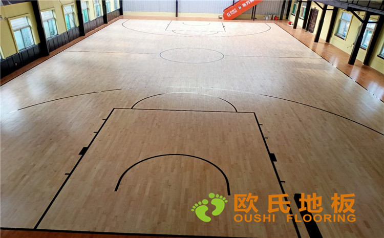 山西太原市小店區(qū)寇莊北街5-1號籃球館木地板案例—?dú)W氏運(yùn)動木地板廠家