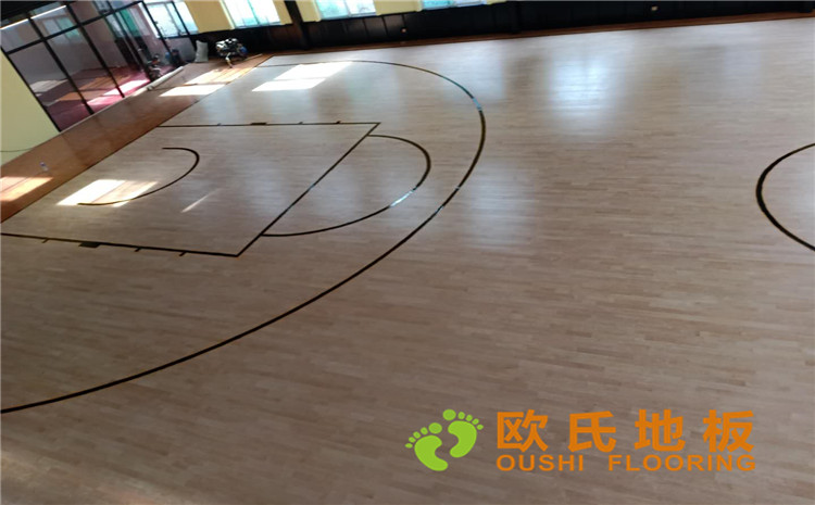 山西太原市小店區(qū)寇莊北街5-1號籃球館木地板案例—?dú)W氏運(yùn)動木地板廠家